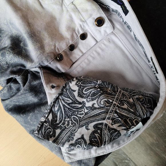 Etro Gradient Paisley Print Denim